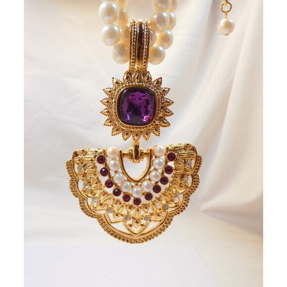 Elizabeth Taylor  SHAILL I JHAVERI AVON IMPERIAL ELEGANCE NECKLACE -Collectible - Picture 14 of 15